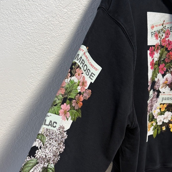 Off-White Virgil Abloh Flower Shop Crop Hoodie size small - Picture 4 of 13